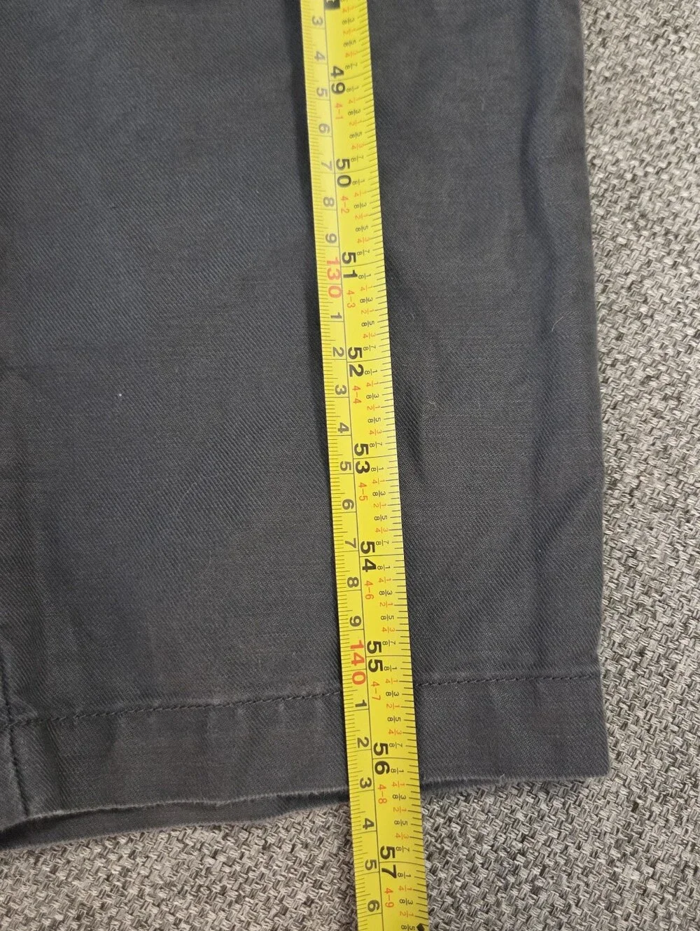 Quince Cotton Linen Twill Short Sleeve Coverall Jumpsuit in Charcoal Size S